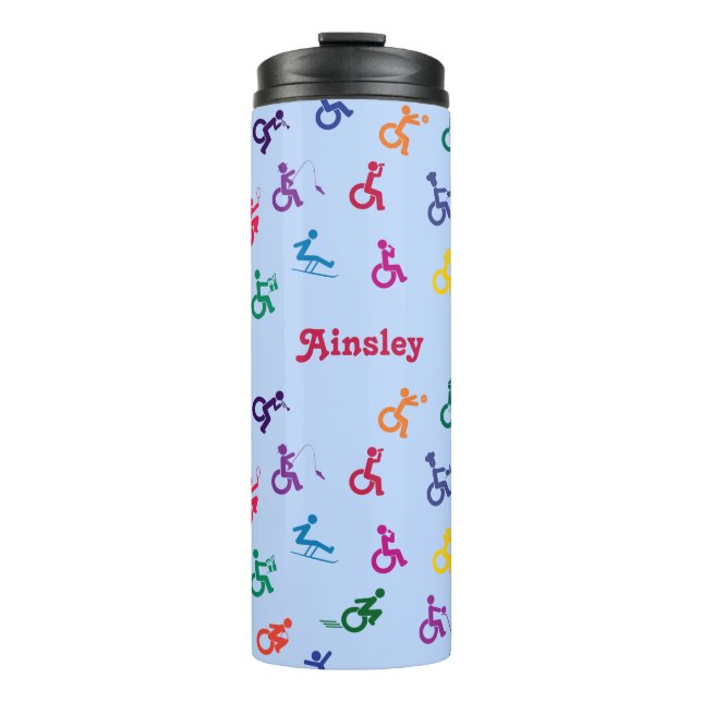 Termo Discapacitado Stickman Divertido! (Anverso)