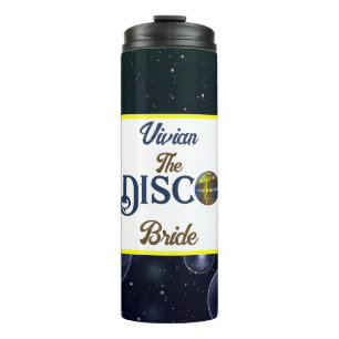 Termo Disco Retro Personalizado Fiesta de Despedida de S