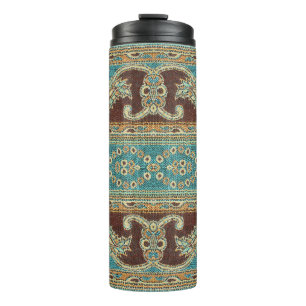 Termo Diseño árabe de Fabric Paisley Oriental