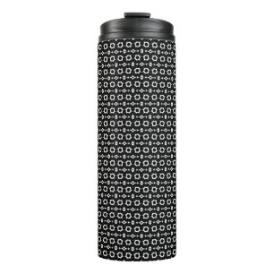 Termo Diseño clásico en blanco y negro
