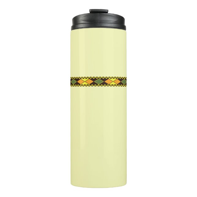 Termo Diseño continuo de naranja amarillo (Anverso)