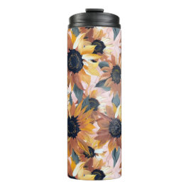 Termo Diseño de acuarela de girasol