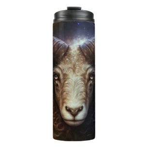 Termo Diseño de Acuarela del Signo Zodiacal Aries