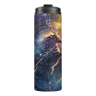 Termo Diseño de Acuarela del Signo Zodiacal Sagitario