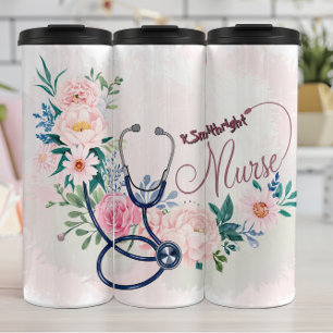 Termo Diseño de Agradecimiento de Estetoscopio de Enferm