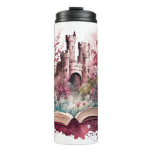 Termo Diseño de amante de libros de fantasía