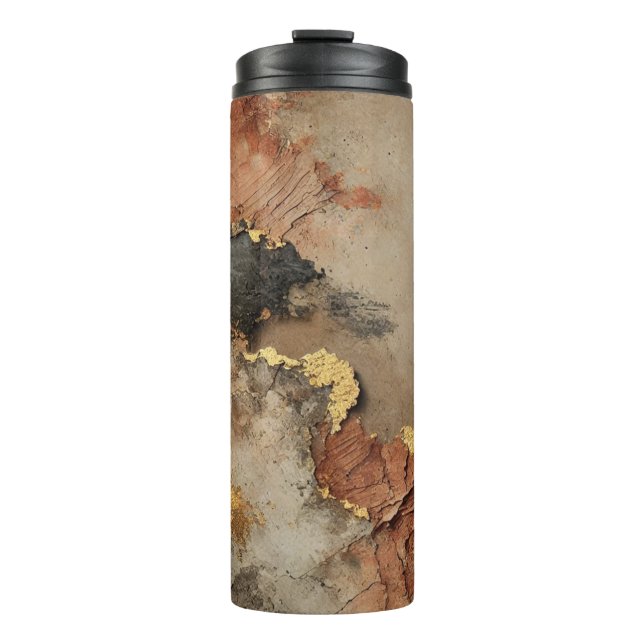 Termo Diseño de arte abstracto de lujo | Tones de tierra