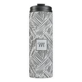 Termo Diseño de arte de patrón de tejido 