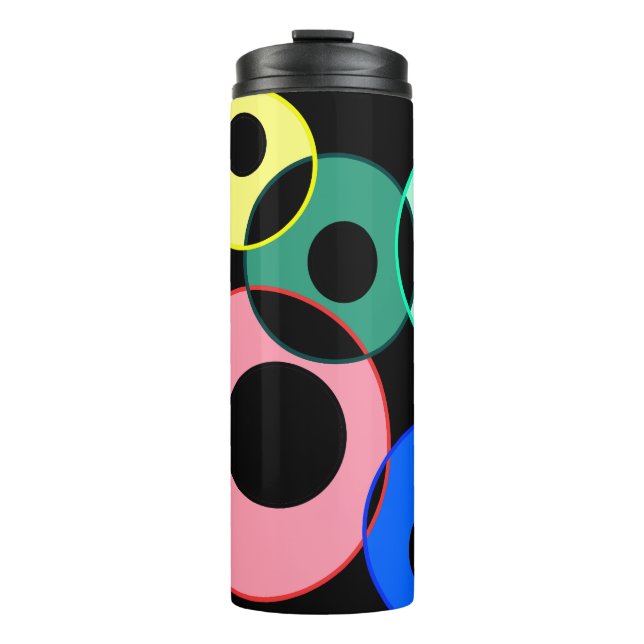 Termo Diseño de bolas de arco iris Billiard (Anverso)