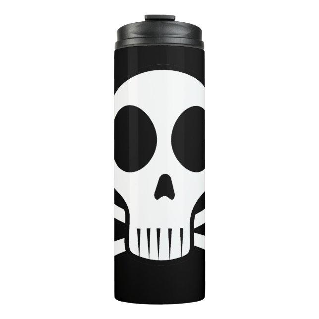Termo Diseño de calavera pirata (Anverso)