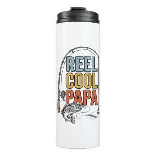 Termo Diseño de camisa de pesca Reel Cool Papa_1