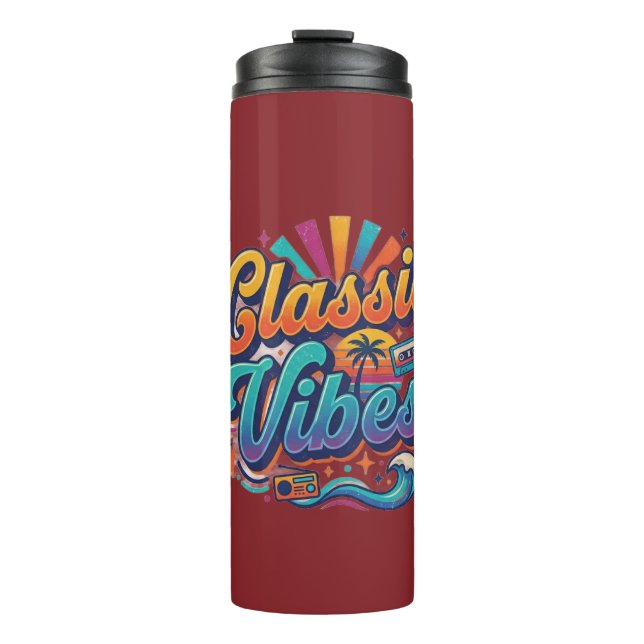 Termo Diseño de camiseta Classic Vibes (Anverso)
