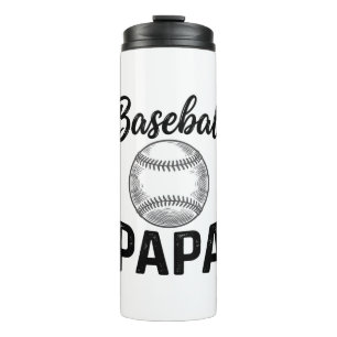 Termo Diseño de camiseta de grabado vintage de Baseball