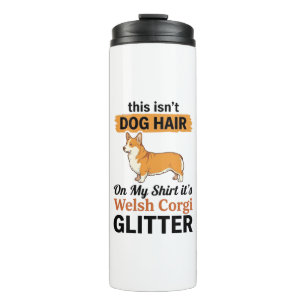 Termo Diseño de camiseta de Welsh Corgi Glitter Amante d