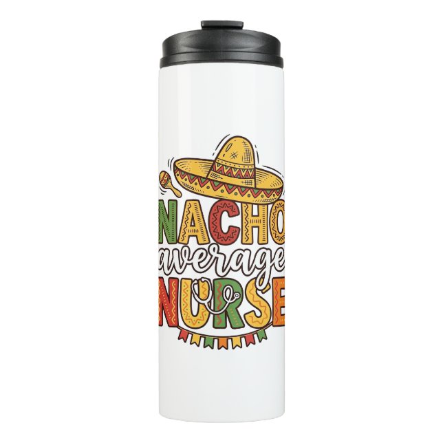 Termo Diseño de camiseta Nacho Average Nurse Cinco De Ma (Anverso)