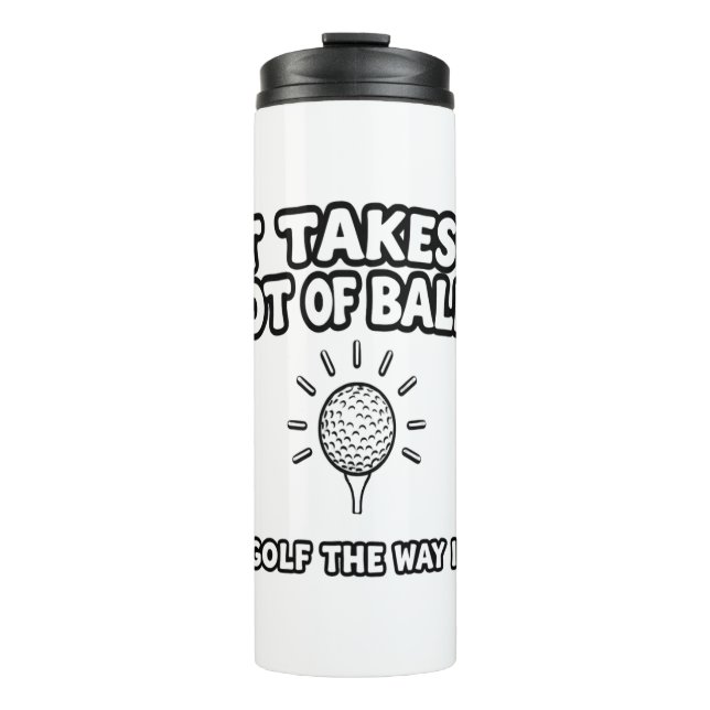 Termo Diseño de camiseta para el amante del golf (Anverso)