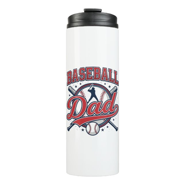 Termo Diseño de camiseta Vintage Baseball Dad_1 (Anverso)