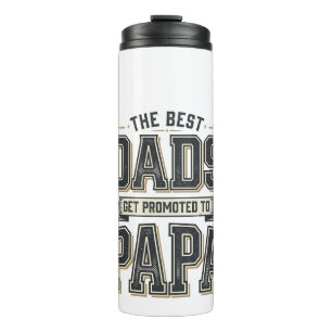 Termo Diseño de camiseta Vintage Best Dads Promoted To P