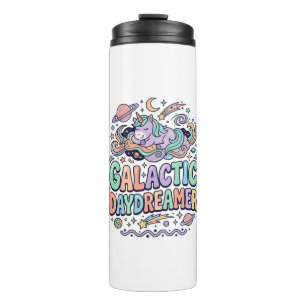 Termo Diseño de Camiseta y Pegatina Kawaii Soñador Galác