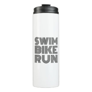 Termo Diseño de carreras de bicicletas de natación de Tr