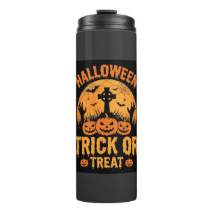 Termo Diseño de cementerio de calabaza de Halloween Truc