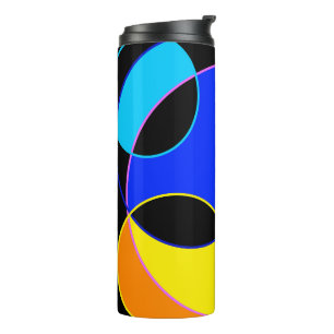Termo Diseño de círculos de colores arcoiris