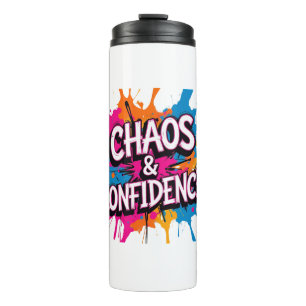 Termo Diseño de cita Color Splash "Caos y Confianza"