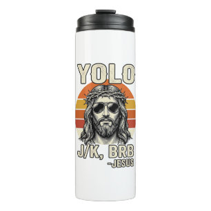 Termo Diseño de cita de grabado vintage divertido de Jes