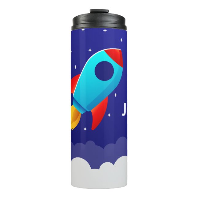 Termo Diseño de Cohete de Aventura Espacial (Anverso)