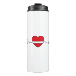 Termo diseño de corazón