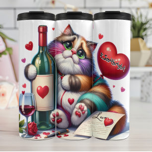 Termo Diseño de cráneo curo pero psico