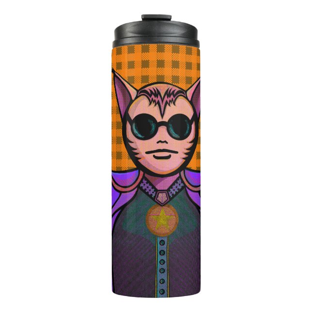 Termo Diseño de criaturas felinas para pala de picklebal (Anverso)