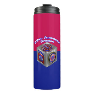 Termo Diseño de Cubo de Acero de la 82ª División Aerotra