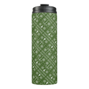 Termo Diseño de ejemplo de patrón cruzado de navidades