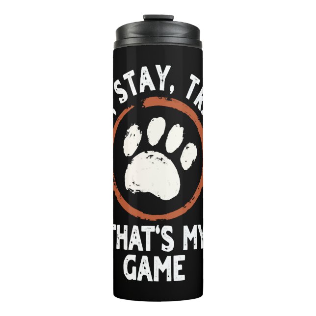 Termo Diseño de entrenador de perros grandes (Anverso)