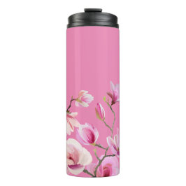 Termo Diseño de flores de Sakura rosadas