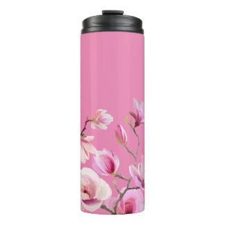 Termo Diseño de flores de Sakura rosadas