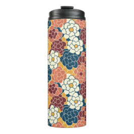 Termo diseño de flores por todas partes