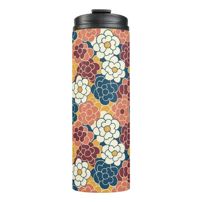 Termo diseño de flores por todas partes (Anverso)