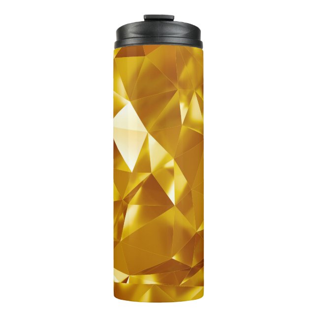 Termo Diseño de fondo metálico geométrico 3D (Anverso)