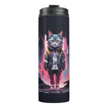 Diseño de gato lindo y elegante