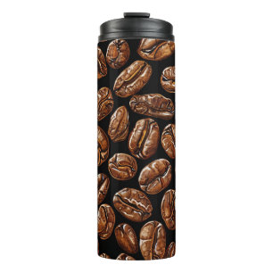 Termo Diseño de granos de café Regalo para barista