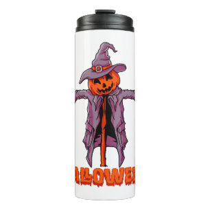 Termo Diseño de Halloween de espantapájaros para enamora