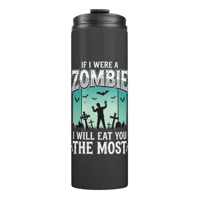 Termo Diseño de Halloween Te Voy a Comer Zombie_1 (Anverso)