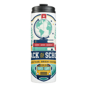 Termo Diseño de Insignia de Regreso a la Escuela