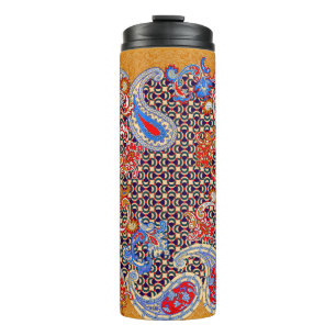Termo Diseño de la bufanda multicolor Paisley