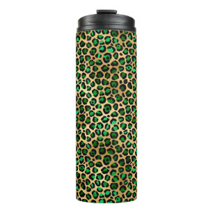 Termo Diseño de la serie Safari Esmeralda y Oro 8