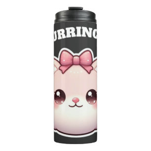 Termo Diseño de lazo rosa lindo de gatito Princesa Cute