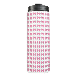 Termo Diseño de lazo rosa lindo – Lazo Kawaii femenino