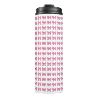 Termo Diseño de lazo rosa lindo – Lazo Kawaii femenino